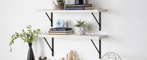l20 x h 12" black heavy duty shelf on a desk or shelf
