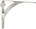 a29 shelf brackets, solid brass, brushed nickel finish, main product view