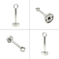 ceiling mount bracket, stainless steel wardrobe pipe bracket, main product view