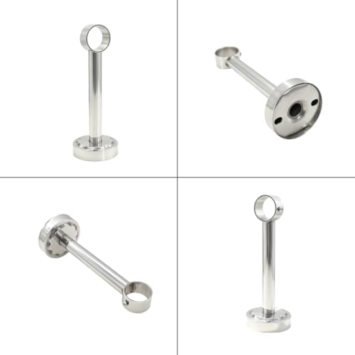 ceiling mount bracket, stainless steel wardrobe pipe bracket, main product view