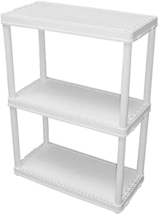 gracious living 3 shelf fixed height solid light, view 9