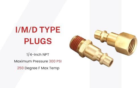 coupler and plug kit, 1/4 inch npt, industrial on a desk or shelf