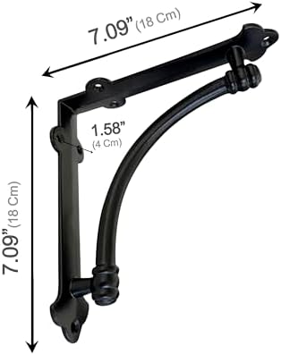 nach decorative shelf brackets, 4 pack of 7.25, view 12