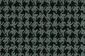 Molded Vinyl Complete Trunk Mat fits 1967-1967 Chevrolet Camaro (Aqua Houndstooth)