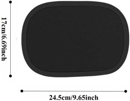 2 Pack Mini Static Cling Car Window Sun Shades, Sun Protection Heat Insulation Sun Glare Blocker, Static Stick-on Auto Window Visor for Baby, Car Side Window Sun Protection Accessories