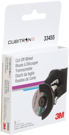 3m cubitron ii cut-off wheel, 33455, 3 in, side view
