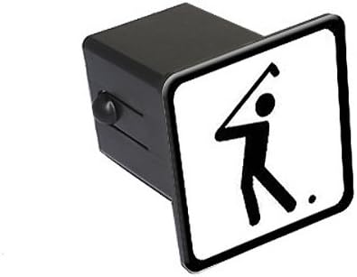 GRAPHICS & MORE Golf Golfing Golfer Sign Symbol Tow Trailer Hitch Cover Plug Insert 2"