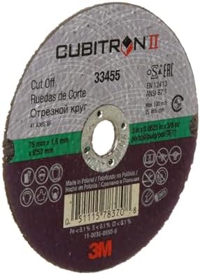 3m cubitron ii cut-off wheel, 33455, 3 in on a desk or shelf