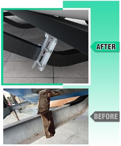 heavy duty boat trailer bunk brackets, 4 pcs, close-up detail