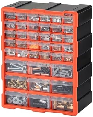 vevor 39-drawer storage organizer, plastic, drawer storage cabinet, view 9