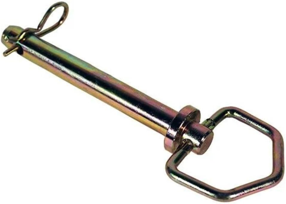 Mytee Products AgraLink 5 Pcs Swivel Hitch Pin 5/8" x 4-1/4" w/Clips - Zinc Plated, High Carbon Steel, Trailer Hitch Safety & Security Pin for Tractors