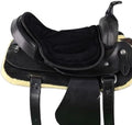 Horse Riding Shock Absorbing Horse Saddle Cushion Western Long Saddle Pad Motorcycle Seat Cushion-Black