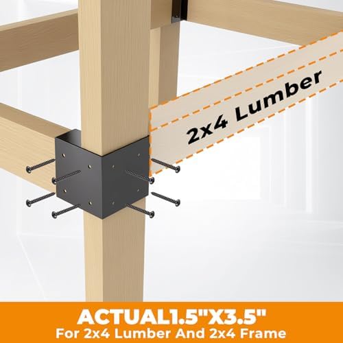 workbench brackets kit 12 pcs 3-way right angle, close-up detail