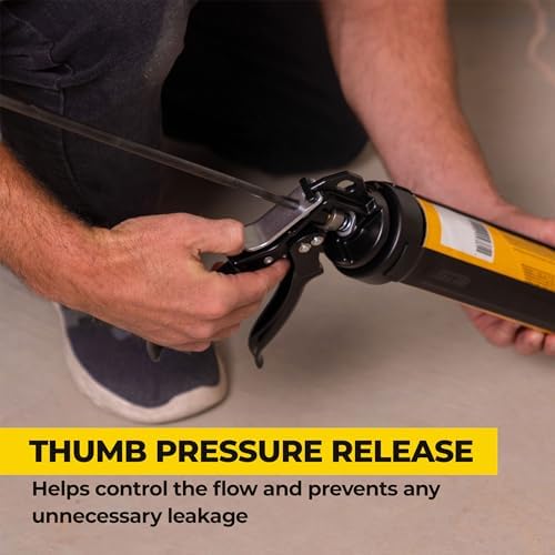 awf pro heavy duty caulk gun 29 oz, side view