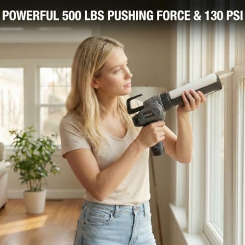 durofix rz1230-pg g12 12v cordless brushless caulking gun, close-up detail