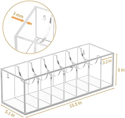 femeli acrylic belt organizers for closet 7-slots belt shown in use