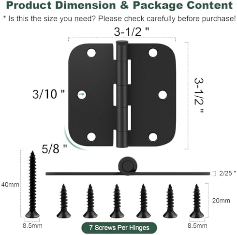 estmoon 50 pack 3.5 x 3.5 inch rounded, package contents