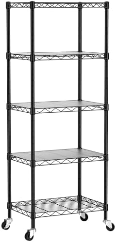 singaye small wire 5 adjustable shelves pantry metal, view 9