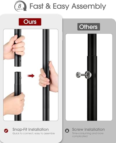 sakugi double rod clothes rack mesh shelf & showing dimensions