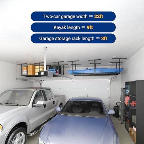 fleximounts 3x8 overhead garage ceiling storage rack organization on a desk or shelf