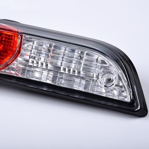 LQI LED Bar 3rd Third Brake Light,Compatible with Ford F150 2015-2019,High Mount Rear Stop Light Cargo Lamp,Chrome Housing Clear& Red Lens