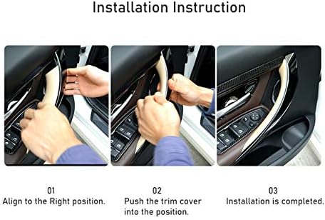 Jaronx 2PCS Door Handle Covers Compatible with BMW 3/4 Series Driver Side & Passenger Side Door Pull Handle Covers (Compatible with BMW 320i,328i,330i,335i F30/F31 and 428i,435i F32/F36)(Carbon Fiber)