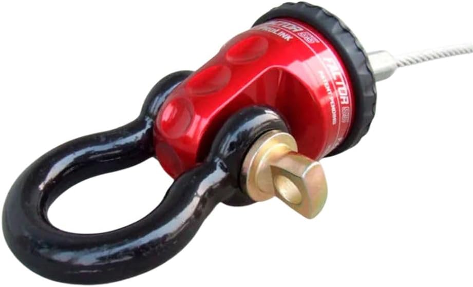 Factor 55 00015-01 Prolink Original Shackle Mount Replaces Winch Hook with a Stronger Shackle D-Ring Mount Max Load Rating 16,000 lb Ideal for 4x4 Off Road Adventures - Red.