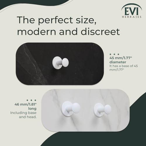 evi bathroom hanger | stainless steel wall hanger, side view