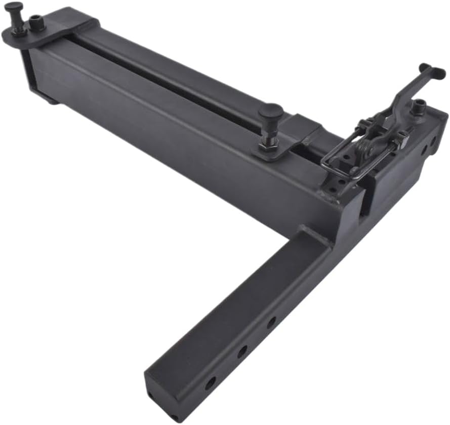 AP03 Swing Away Hitch Adapter with 320 Pound Load Capacity and 90 Degree Swing Arm Black for Trailer Hitches Compatible with Standard Receiver Hitches