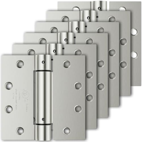 self closing door hinges, 4.5" x 4.5" spring, main product view