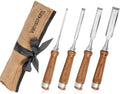4-piece wood chisel set for woodworking, sharp cr-v, main product view