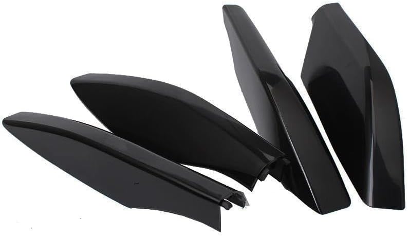 Rooftop Cargo Carrier for Toyota for Land for Cruiser for Prado for Fj120 2003-2009 Black ABS Roof Rack Bar Rail End Protection Cover Shell 4PCS Roof Racks Boxes
