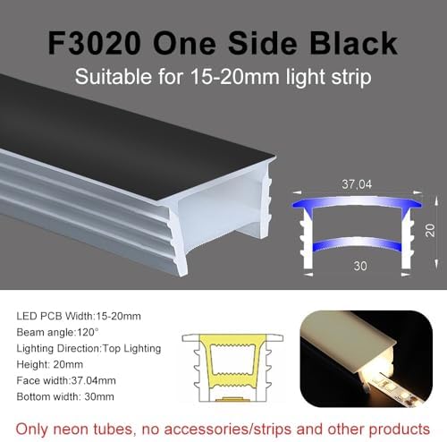10 Meter Soft Glow Silicone Neon Tube | Black,F2010