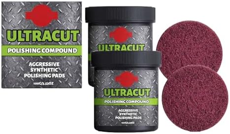 Surface Restoration Polish with Pad, Multi-Surface Scratch Remover, Polishing & Surface Protection (2 Pcs)