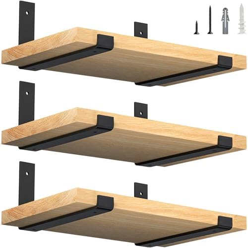 luckin 12 inch wall shelf brackets (fit 11.25", main product view