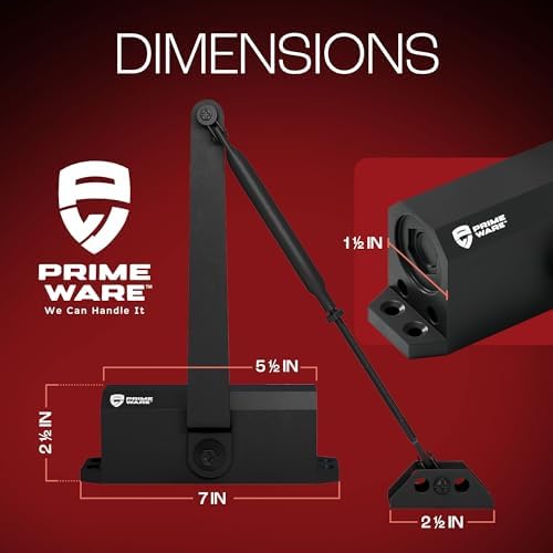 primeware dc-300 adjustable automatic door closers for home on a desk or shelf