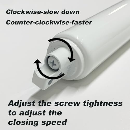 screen door closer-duty screen/storm door piston replacement showing dimensions