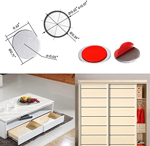 mousike magnetic door catch ultra thin cabinet magnets on a desk or shelf