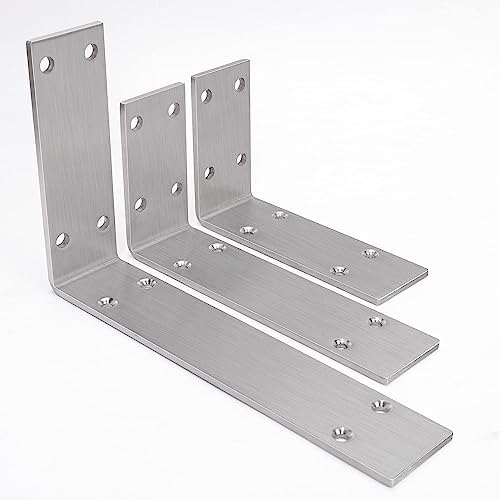 yumore countertop support bracket, heavy duty 5mm l, front angle view