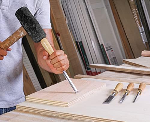 schaaf tools 4-piece wood chisel set for woodworking on a desk or shelf