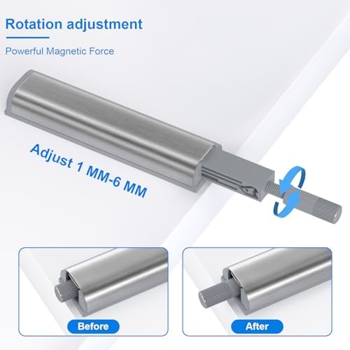 jiayi cabinet latch magnetic push catch 20 pack showing dimensions