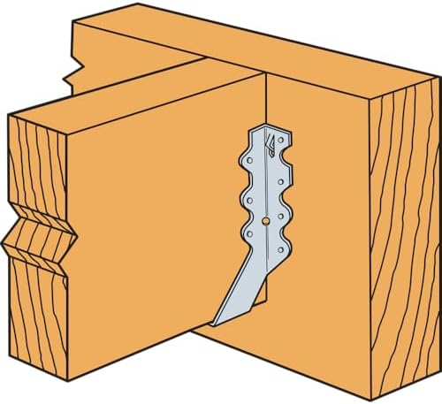simpson strong-tie lu28 light face-mount joist hanger, close-up detail