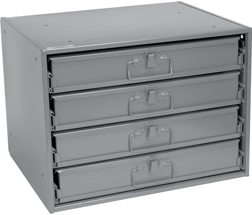 global industrial durham steel compartment box rack with, main product view