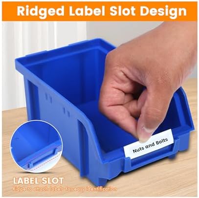 maxworks wall mount storage rack 30 bin heavy‑duty, close-up detail