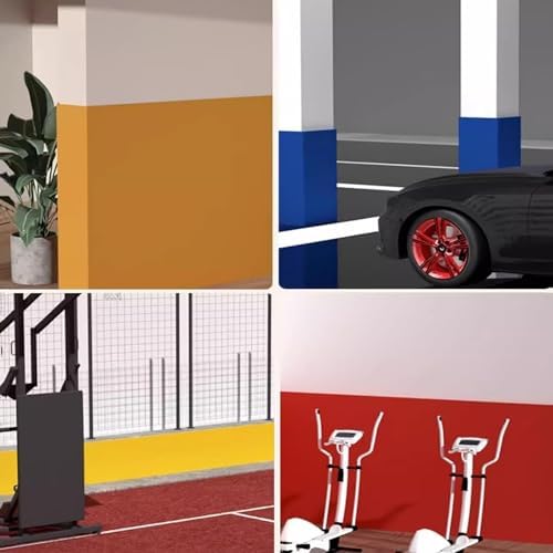 Heavy-Duty Self-Adhesive Rubber Foam Wall Protectors, 39.3x39.3in, Studio & Gym - Image 7