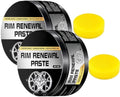 2026 New Wheel Care & Restoration Paste, Rim Renewal Paste, Rim Repair Kit Curb Rash, Car Wheel Scratch Repair Paste with Sponge, Multi-Purpose Wheel Restoration Polish Buffs (2PCS)