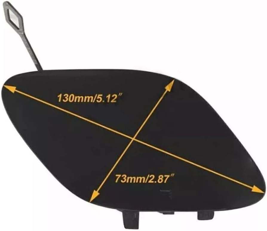 Front Bumper Tow Hook Cover Cap ABS for Compatible with for MERCEDES for BENZ W205 C300 C400 for AMG 2015-2018, OEM Replacement 2058850724, for weather-resistant Exterior Trim Accessory(black)