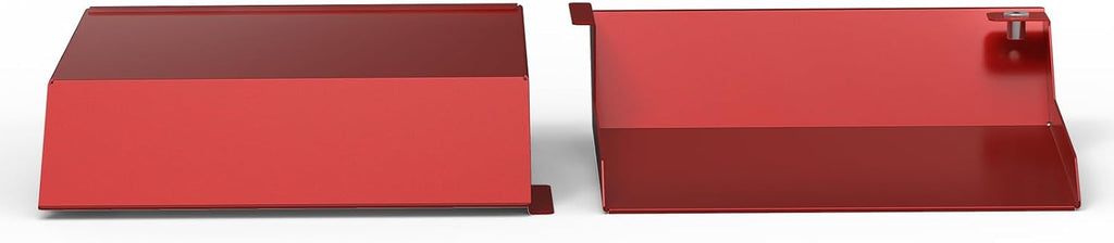 Bevinsee 2pcs Aire Intake Scoops Aire Inlet Compatible with 3 Series E90 E91 E92 E93 323i 325i 328i 330i 335i 335d 2010-2013, Left and Right, Aluminum, Red