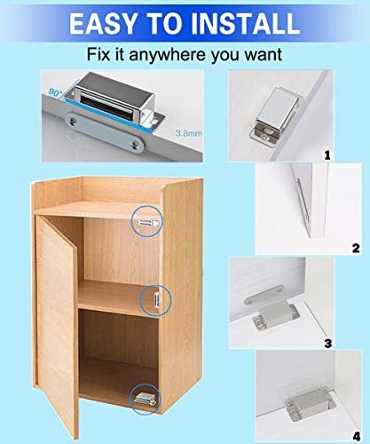 wooch door magnetic catch - 160lb high magnetic showing dimensions