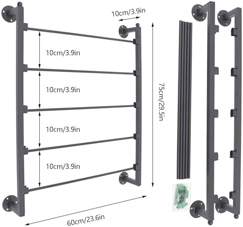 5 layer wall scarf display tie rack ribbon, package contents